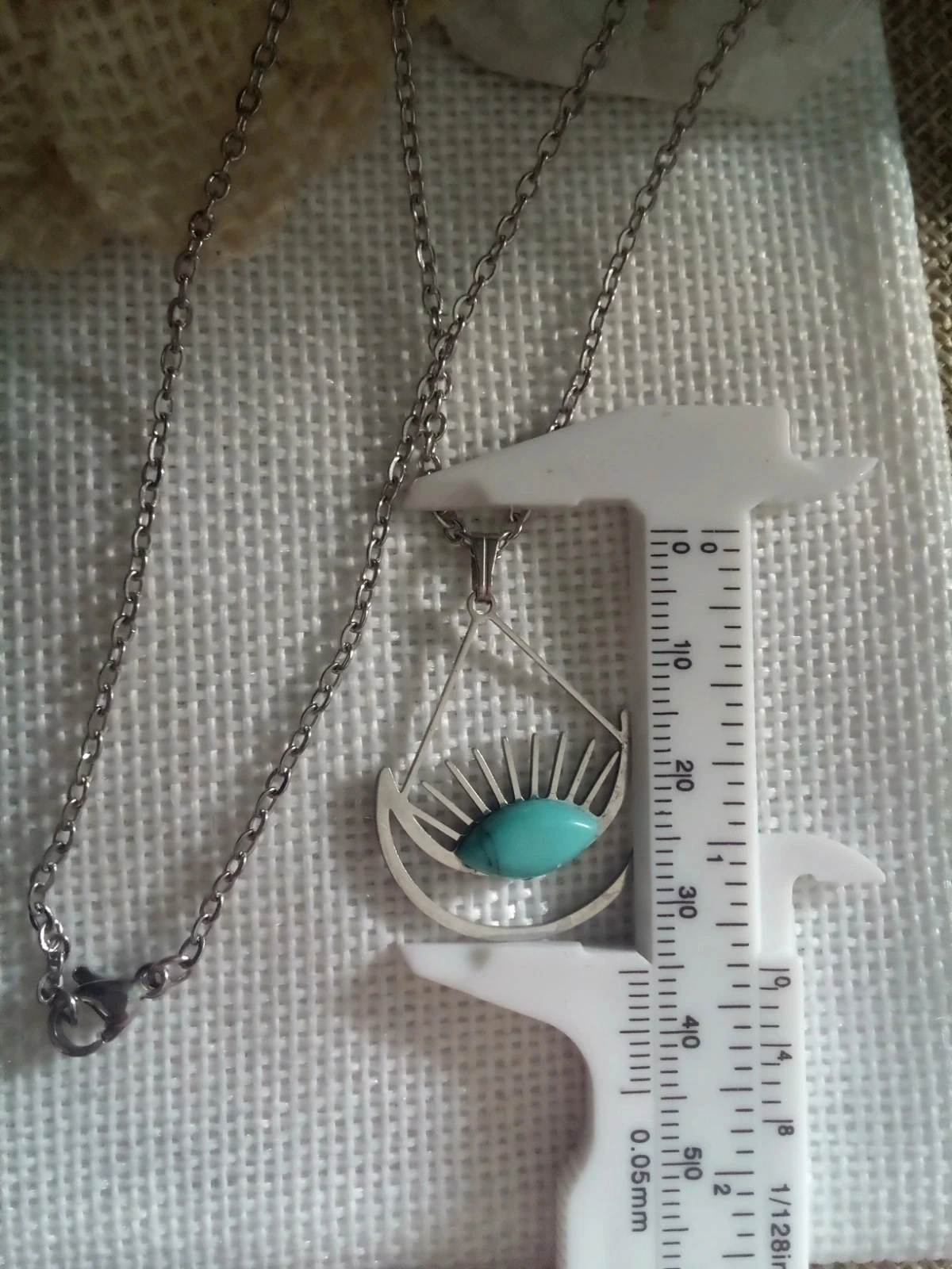 Collier oeil et pierre 🩵. – photo 3